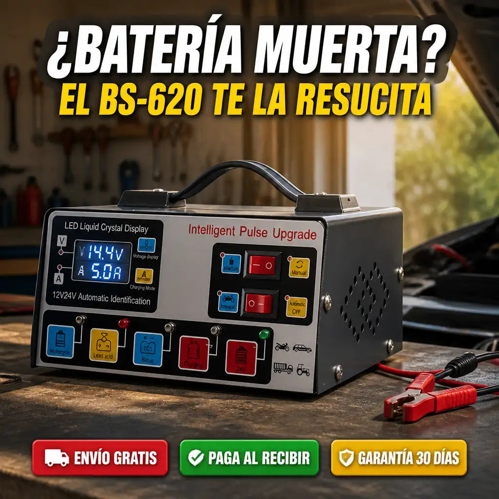 ¿Batería Muerta? BS-620 La Resucita en Minutos ⚡🔋