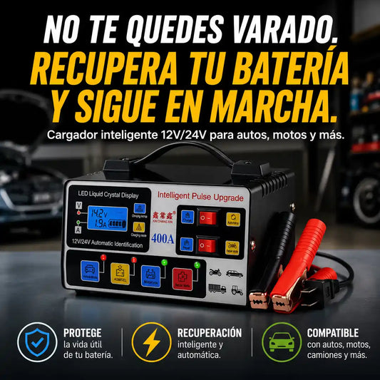 BS-620 Cargador Inteligente 12V/24V | Preparación Para Cualquier Imprevisto