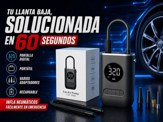 Inflador Digital de Emergencia - Aire al instante, sin depender de nadie