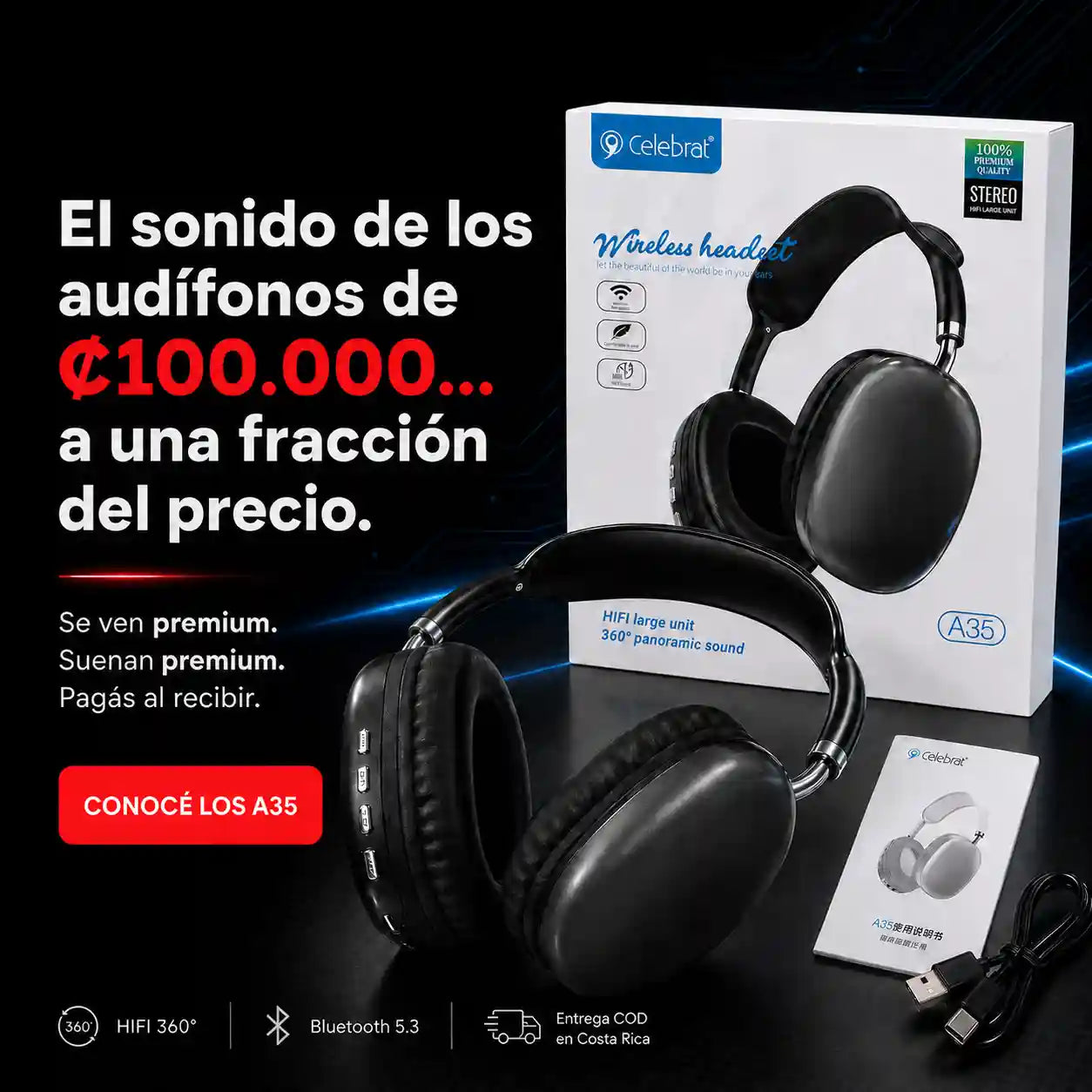 Celebrat A35 — El sonido que se siente premium