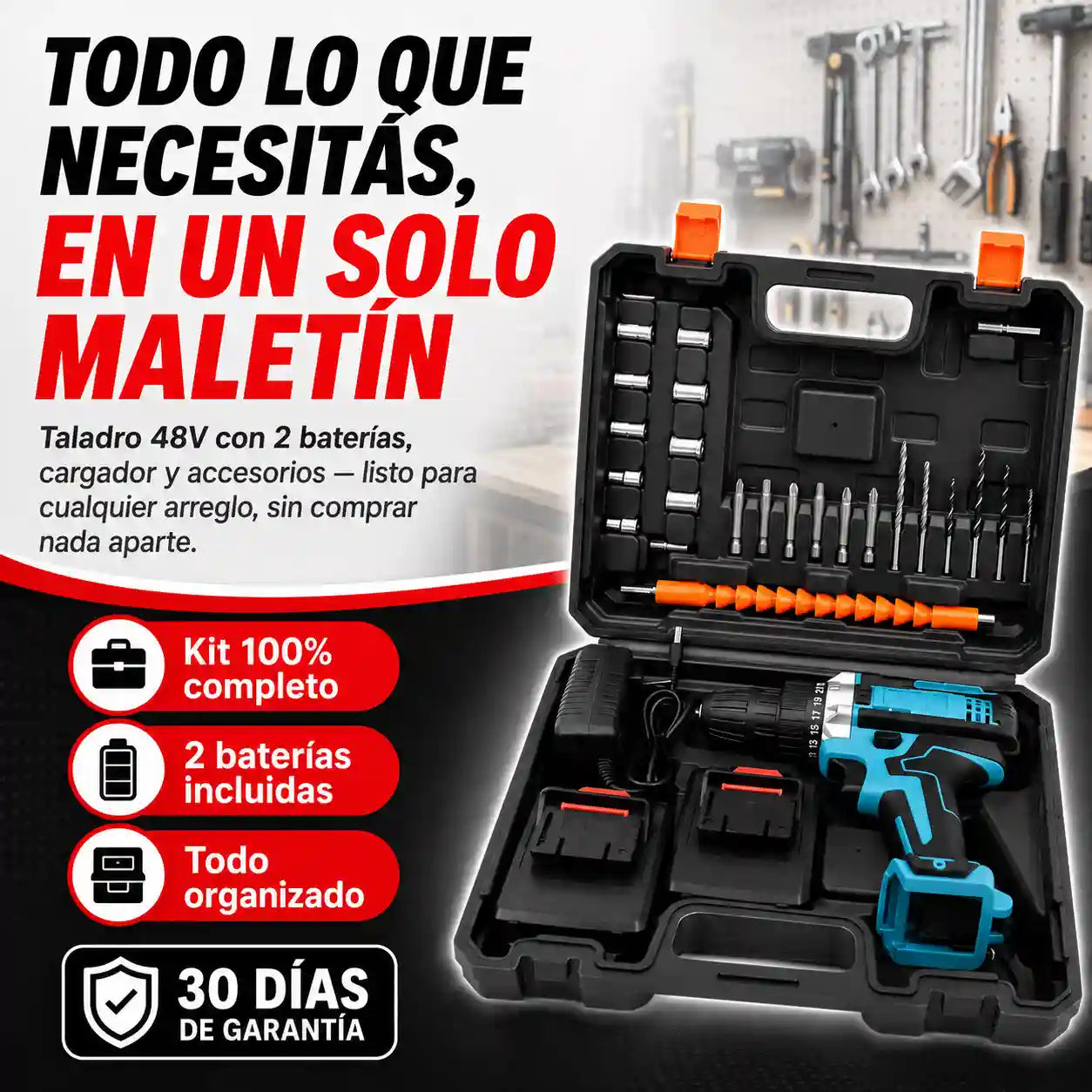 Taladro 48V Kit Total Prueba AB