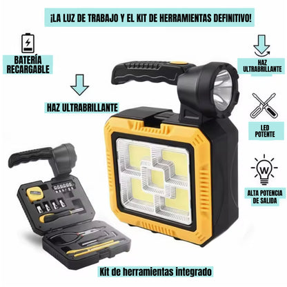 Linterna Solar con Herramientas